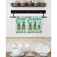 thumbnail image 3 of St. Patrick's Day Kitchen Dish Towels for Drying Dishes Set of 2, Gnomes Shamrock Clovers Blue Stripes Waffle Weave Microfiber Hand Tea Bathroom Towels Quick Dry & Absorbent Towel 15.7x23.6, 3 of 7