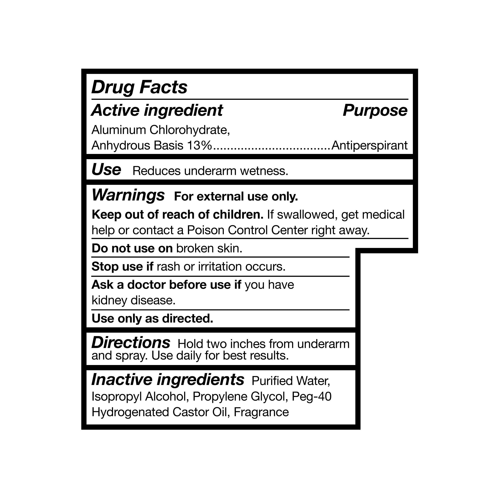 McKesson Deodorant - Spray-On Antiperspirant, Alcohol-Free, Fresh Scent, 2 oz, 48 Ct