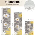 thumbnail image 4 of Gray Daisy Flower Yellow Blooms Pattern Kitchen Rugs Sets Of 3,Kitchen Runner Rugs Non Skid Washable,Decorative Kitchen Floor Mats for Kitchen,Sink,Laundry,17"x30"+ 17"x47" + 17"x59", 4 of 6