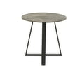 thumbnail image 5 of Weston Home Dinant Stone with Grey Metal Base End Table, Grey, 5 of 7