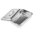 thumbnail image 1 of 9'' Steel Instrument Storage Hole Box w/ Lid Tools Veterinary #B, 1 of 7