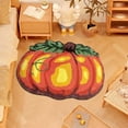 thumbnail image 4 of asddcavvf Fall Bathroom Rugs Bath Mat For Bathroom Tub Pumpkin Rug Autumn Small Rugs For Entryway Home Decorations Thanksgiving Orange Christmas Light Blanket, 4 of 6