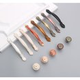 thumbnail image 3 of PinesC 4pcs Furniture Door Drawer Pull Handle Cabinet Pull Handle Kitchen Knobs Cabinet Hardware Handle Pull Furniture Furniture Door Pull(Hole Distance 128mm, White Version), 3 of 4