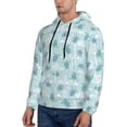 thumbnail image 3 of Wukai Sea Turtle Print Men Hoodies Fleece Sweatshirts Long Sleeve Sweaters Pullover Fall Outfits Winter Clothes-Large, 3 of 7