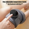 thumbnail image 6 of Neoyler Portable Heating Pad Knee Pads Wearable Heated Massager Cordless with Adjustable Heat and Massage Modes Rechargeable USB Warm Wrap for Knee Shoulder Back Gray 10.9x5.9x2.2in, 6 of 9