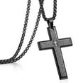 thumbnail image 5 of Lords Prayer Cross Necklace Stainless Steel Unisex Adjustable Chain Religious Jewelry Gift, 5 of 6