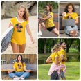 thumbnail image 2 of Tops For Women T-Shirts Color Block Graphic Short Sleeve Beach Summer Fall Outfits Fashion Clothes 2025, 2 of 8