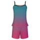 thumbnail image 3 of Sexy Pijama Conjunto para las Mujeres Gradiente Eslinga sin Mangas Tanque Empalme Pantalones Cortos Casual Pijamas Conjunto, Poliéster, 3 of 5