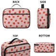 thumbnail image 3 of Strawberry and Dot Pink Pattern Insulated Lunch Bag Teens,Bento School Lunch Bag for Teens for Work,Picnic or Travel 10.6x7.7x4.3 Inches,12 Can Capacity, 3 of 6