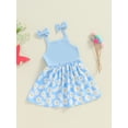 thumbnail image 5 of Lairauiy Toddler Girl Summer Dress A-Line Daisy Print Strap Dress ,12M-5T, 5 of 9
