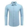 thumbnail image 5 of Coshow Mens Button Down Dress Shirts Business Casual Long Sleeve Wrinkle Free Blouses, 5 of 7