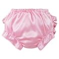 thumbnail image 2 of Hansber Newborn Baby Girl Christmas Ruffle Bloomer Shorts Polka Dots Elastic Waistband Diaper Cover Briefs Pink S/59, 2 of 6