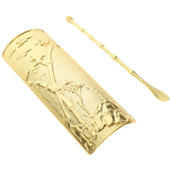 1 Set of Chinese Tea Shovel Scoop Kit Tea Ceremony Tool Accessory Alloy Tea Leaf Holder Spoon