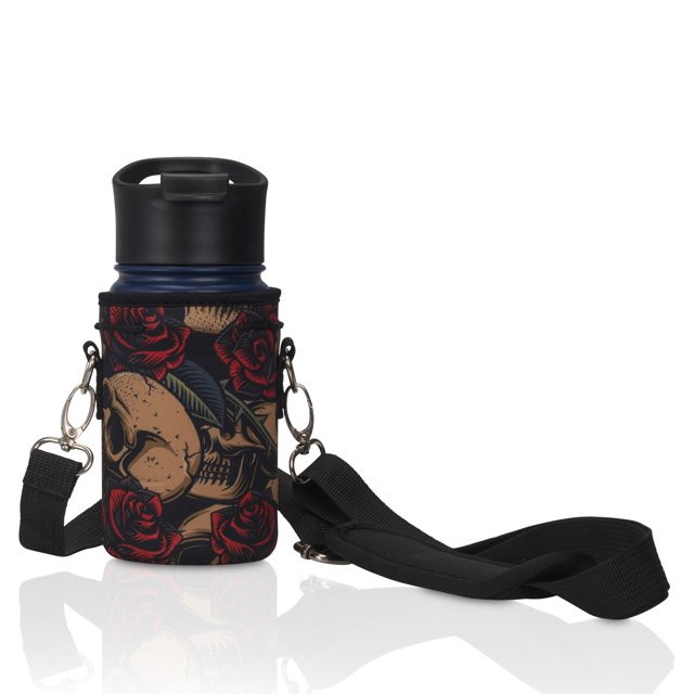 Made Easy Kit Neoprene Water Bottle Carrier Holder with Adjustable Shoulder Strap for Insulating & Carrying Water Container Canteen Flask Available in 5 Sizes