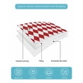 thumbnail image 4 of Quilt King Size Bedding Set, Red Plaid Reversible Summer Quilt 3 Pieces, Modern Minimalist Geometric Gingham Checkered Lightweight Bedspreads Coverlets with 2 Pillow Shams for All Seasons, 4 of 5