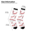 thumbnail image 2 of Honeii Baseballs Print Children's Colorful Socks,Unisex Kids and Toddlers' Cushioned Sock,Kids Athletic Crew Socks,for Everyday Wear and Sports, 2 of 5