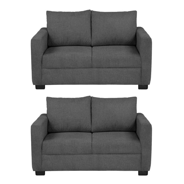 Sala 2-2 TRINITY Gales ( 2 piezas Love Seat ) Gris Noche