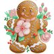 thumbnail image 1 of 5D DIY Taladro Parcial Con Forma Especial Navidad Galleta Hombre 30x30cm, 1 of 9