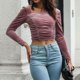 thumbnail image 2 of Tops Para Mujer, Elegantes, Casuales, Blusas, Camisas de Moda, Cómodas, Con Cuello en V, Florales, Manga Corta Odeerbi  ODB169687, 2 of 6