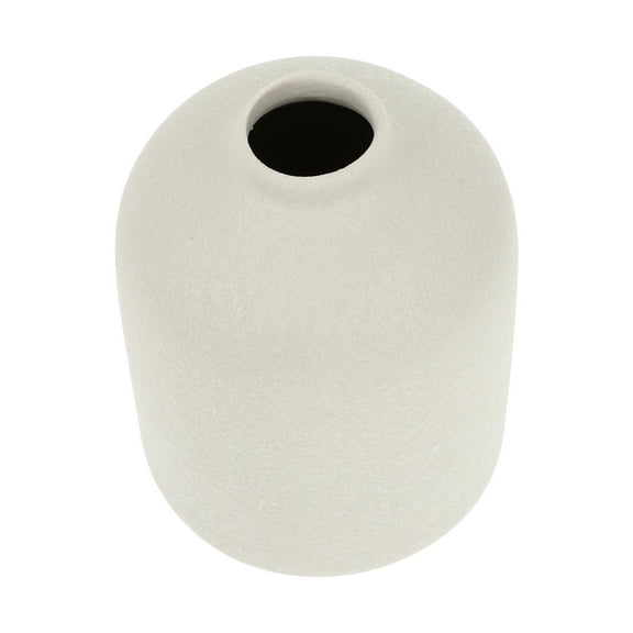 Qnmwood Small Ceramic Floral Vase for Dried Flowers - Beige