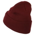 thumbnail image 3 of Sheriff Military Embroidered Long Cuff Beanie - Maroon OSFM, 3 of 5