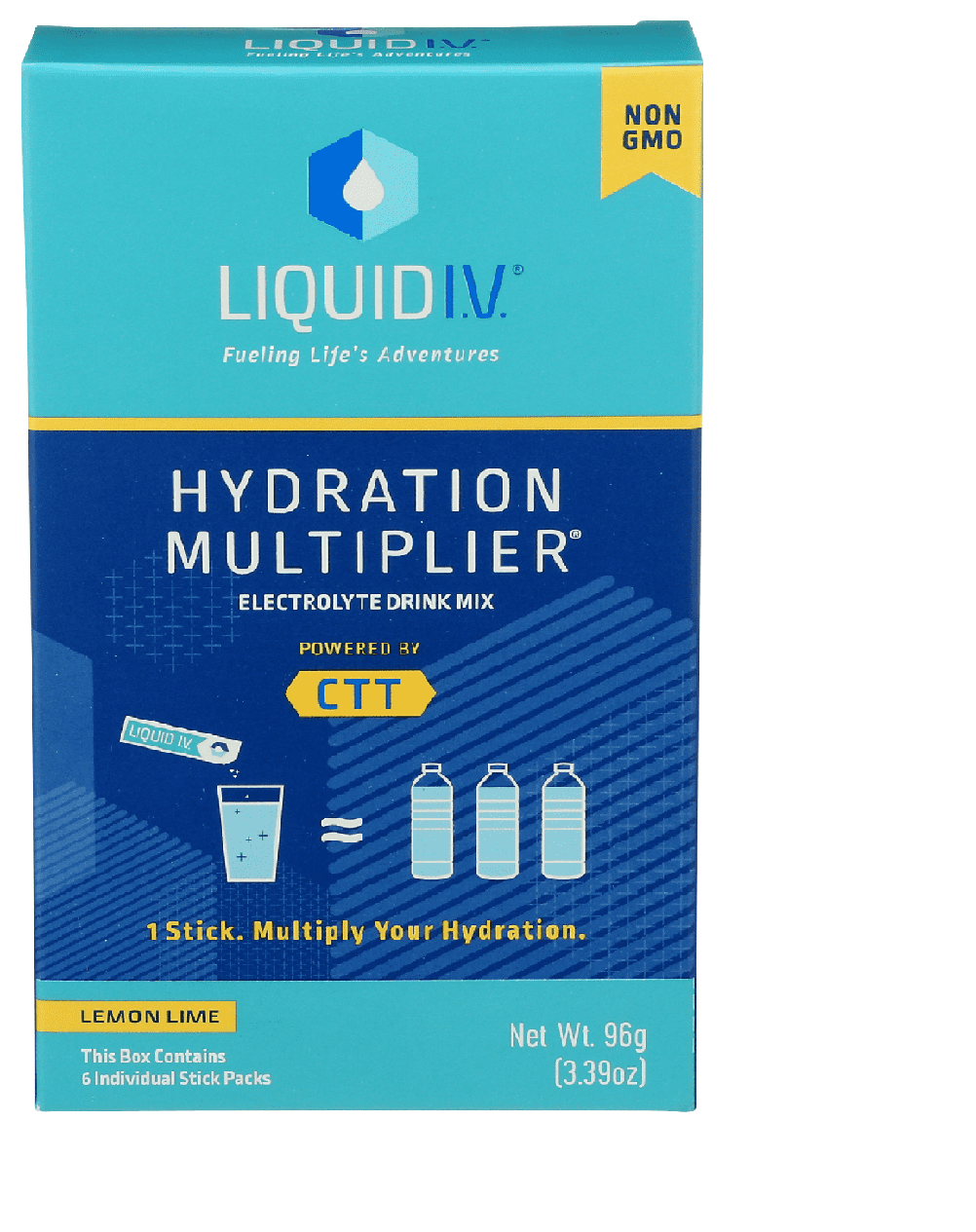 Liquid IV Lemon Lime 6 CT, 3.39 oz (Pack of 1)