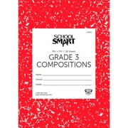 School Smart Skip-A-Line Ruled Composition Book, Grade 3, Red, 50 Sheets/100 Pages