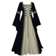 thumbnail image 3 of Disfraz medieval renacentista para mujer, vestido irlandés con cordones, largo, para cosplay, retro, para Halloween, carnaval, traje de demonio, 3 of 5