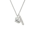 thumbnail image 2 of Delight Jewelry Silvertone Large ''Mother'' Heart with Clear Crystal Silvertone Sisters Best Friends Forever Bar Charm Necklace, 23", 2 of 4