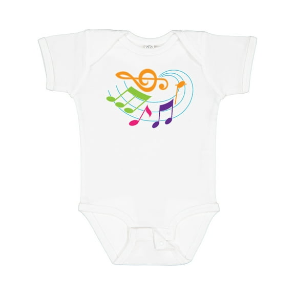 Inktastic Music Notes Musical Boys or Girls Baby Bodysuit