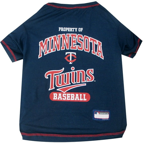 Pets First MLB Minnesota Twins Tee Shirt for Dogs & Cats. Officially Licensed - Medium