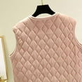 thumbnail image 4 of Sexlip Women's Winter Warm Puffer Vest Lightweight Stand Collar Windproof Waistcoat Warm Winter Quilted Puffy Jackets Beige XL, 4 of 9