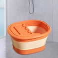 thumbnail image 1 of Lavabo para Pies Perfecl Plegable Portátil con Tapa Naranja 26 Puntos, 1 of 8