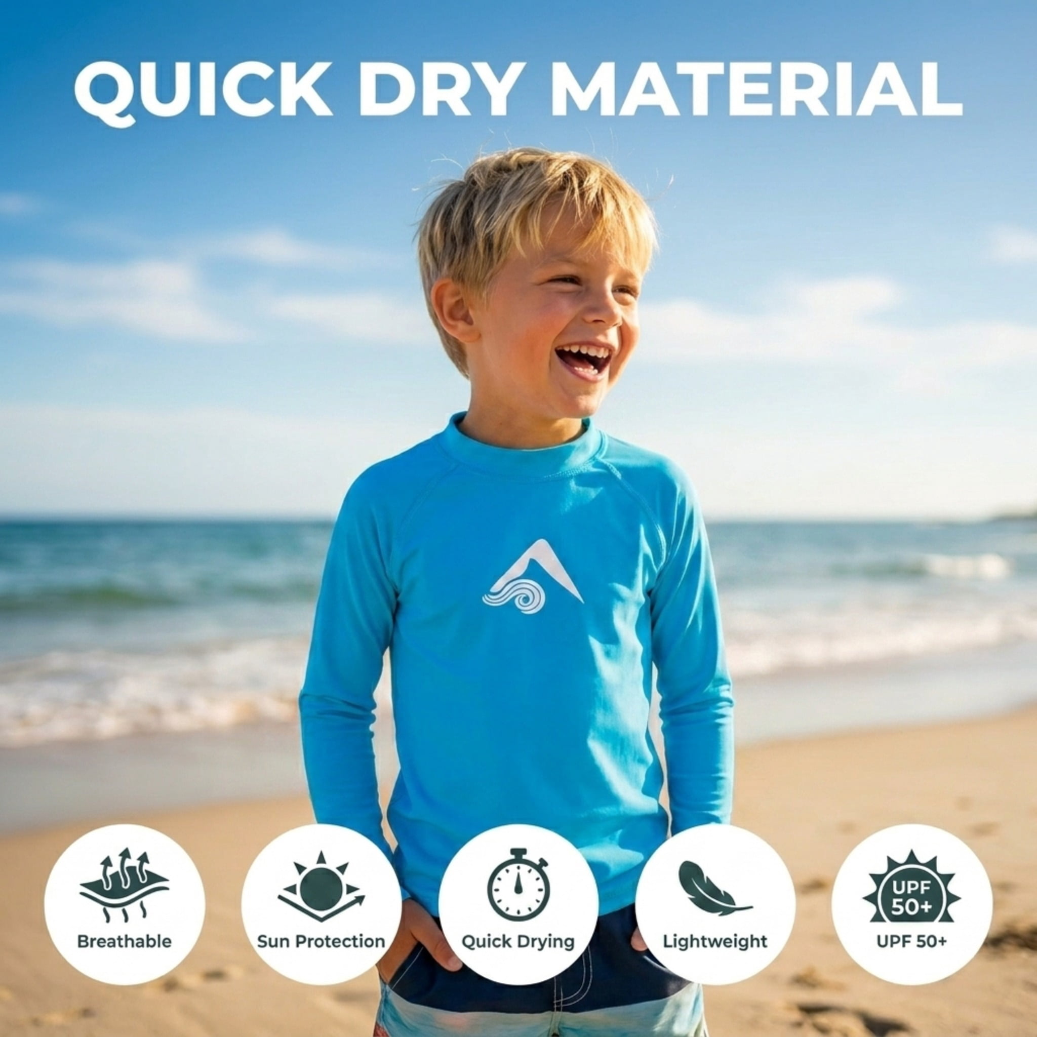 Kanu Surf Boys' Platinum Rashguard