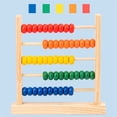 thumbnail image 4 of Five-Row Abacus Wooden Counting Frame Educational Math Learning Toy for Early Childhood Development, 4 of 8
