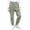 Green, variant on Antinious Boys Girls Solid Fleece Lined Elastic Waist Full Length Pants Leggings