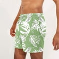 thumbnail image 6 of Xysaqa Men's Swim Trunks Big & Tall Tropical Print Hawaiian Beach Shorts Swimsuits Mens Boardshort Bathing Suit Elastic Waist Drawstring Swim Shorts with Pockets 3X 4X 5X Summer Savings, 6 of 6