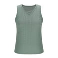 thumbnail image 6 of Levmjia Womens Tank Tops Sleeveless V Neck Casual Blouse Soft Polyester Summer T Shirt Solid Color Fashion Tee for Daily Wear Plus Size, 6 of 7