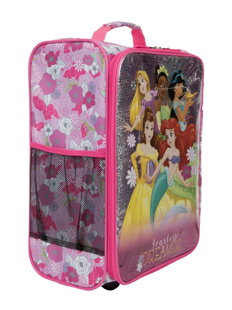 Bioworld 18 inch Disney Princess Soft Sided Softside Kids Rolling
