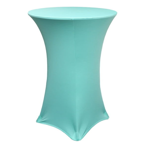 Your Chair Covers - 30 Inch Highboy Cocktail Round Stretch Spandex Table Cover Tiffany