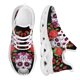 thumbnail image 1 of Zapatillas gruesas para mujer, lindas zapatillas vulcanizadas con plataforma y calavera de azúcar rosa, zapatos casuales transpirables a la moda para caminar, 1 of 6