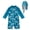 Leaves, variant on Toddler Boy Swimsuit with Sun Hat 0-3 Years Old, UPF 50+ UV Protection One Piece Swimsuit, Back Zipper Cute Printed Kids Swimwear