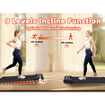 thumbnail image 6 of Under Desk Treadmill 2.5HP, 3-in-1 Foldable Walking Pad with 0.6-6.2MPH & 9% Incline, Portable Treadmill for Home & Office with Remote & LED Display, 6 of 10