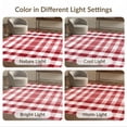 thumbnail image 7 of ODIKA 9'x12' Washable Area Rug Non-Slip, Chair-Friendly Plaid Grid Farmhouse Decorative Checked Checkered Striped Christma for Dining Room, Basement, Large Office, 7 of 7