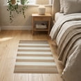 thumbnail image 3 of ODIKA 2'x3' Washable Throw Rug Non-Slip, Low Profile, Flatwoven, Easy Care Outdoorarea Crisp Boho Courtyard Large Striped Solid Seagrass for Hallway, Study Room, 3 of 7