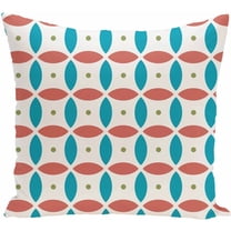 Simply Daisy 16" x 16" Beach Ball Geometric Print Pillow