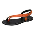thumbnail image 3 of Sandals Wide Feet, Womens Sandals Wide Width, Women's Flat Sandals, Wide Width Sandals for Women, Going Out Shoes for Women, Leather Backstrap Sandal - Womens Sandals, Light Gray 7, 3 of 5