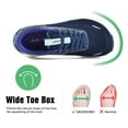 thumbnail image 4 of SUYSTEX Wide Toe Box Shoes Women Arch Support Wide Sneakers for Running Walking Athletic Running Orthopedic Plantar Fasciitis Workout with Thick Cushion Zero Drop Sole Width Shoes, 4 of 7