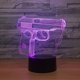 thumbnail image 3 of Illusion d'optique Pistolet 3D Veilleuse 16 Couleurs Changement USB Puissance Télécommande Interrupteur Tactile Décor Lampe LED Table Lampe De Bureau Enfants Enfants Noël Noël Brithday Cadeau Kuyhfg Bienvenido a Kuyhfg, 3 of 5