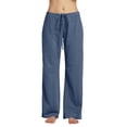 thumbnail image 2 of CYZ Women's Casual Stretch Cotton Pajama Pants Simple Lounge Pants, 2 of 3